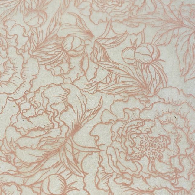 Peonies Underglaze Transfer