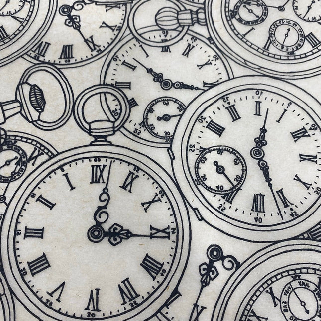 Clocks Underglaze Transfer