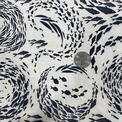 Fish School Underglaze Transfer