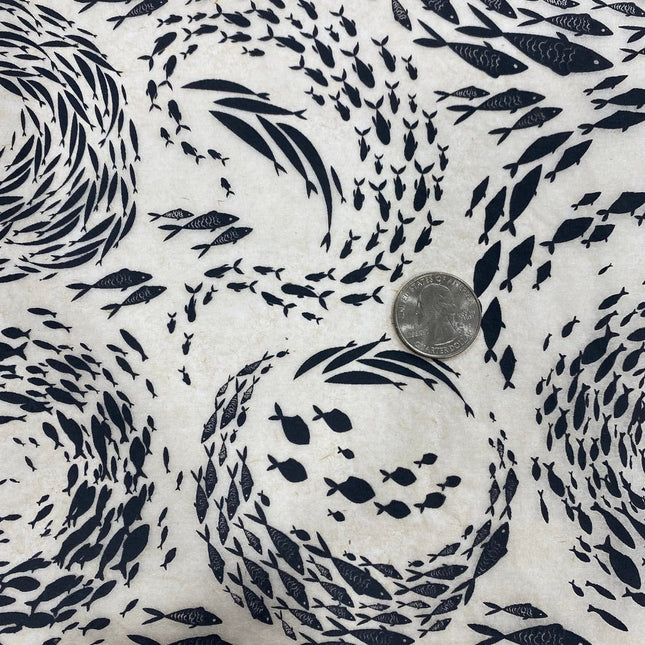 Fish School Underglaze Transfer