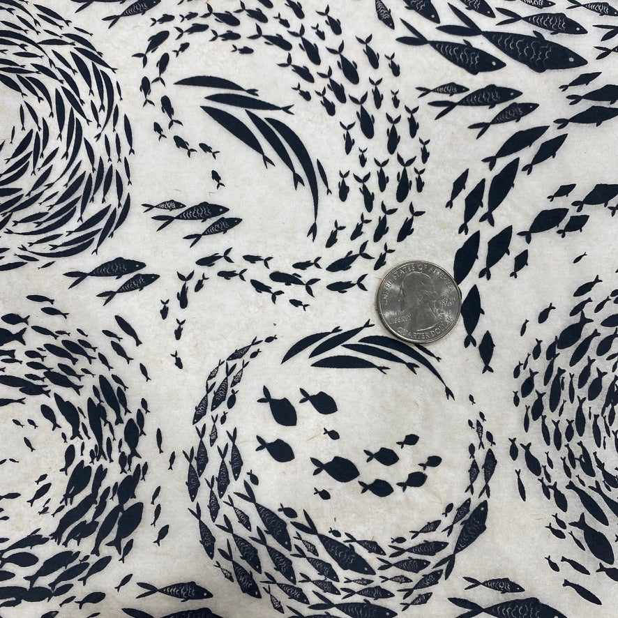 Fish School Underglaze Transfer