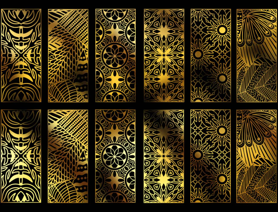Floral Rectangle Decals