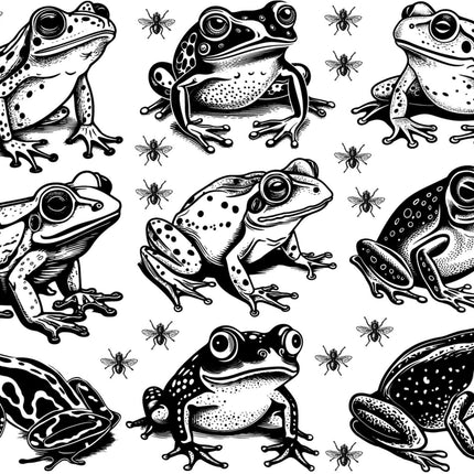 Frogs & Flies Decal