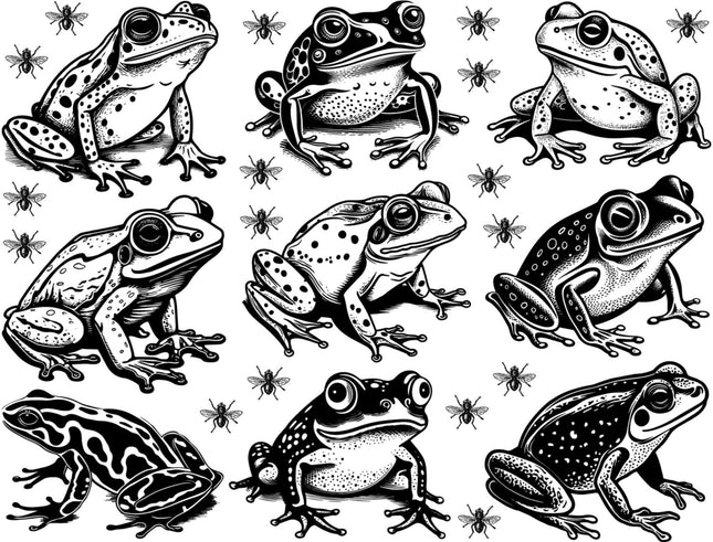 Frogs & Flies Decal