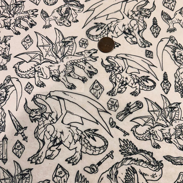 Game Night (DND) Underglaze Transfer