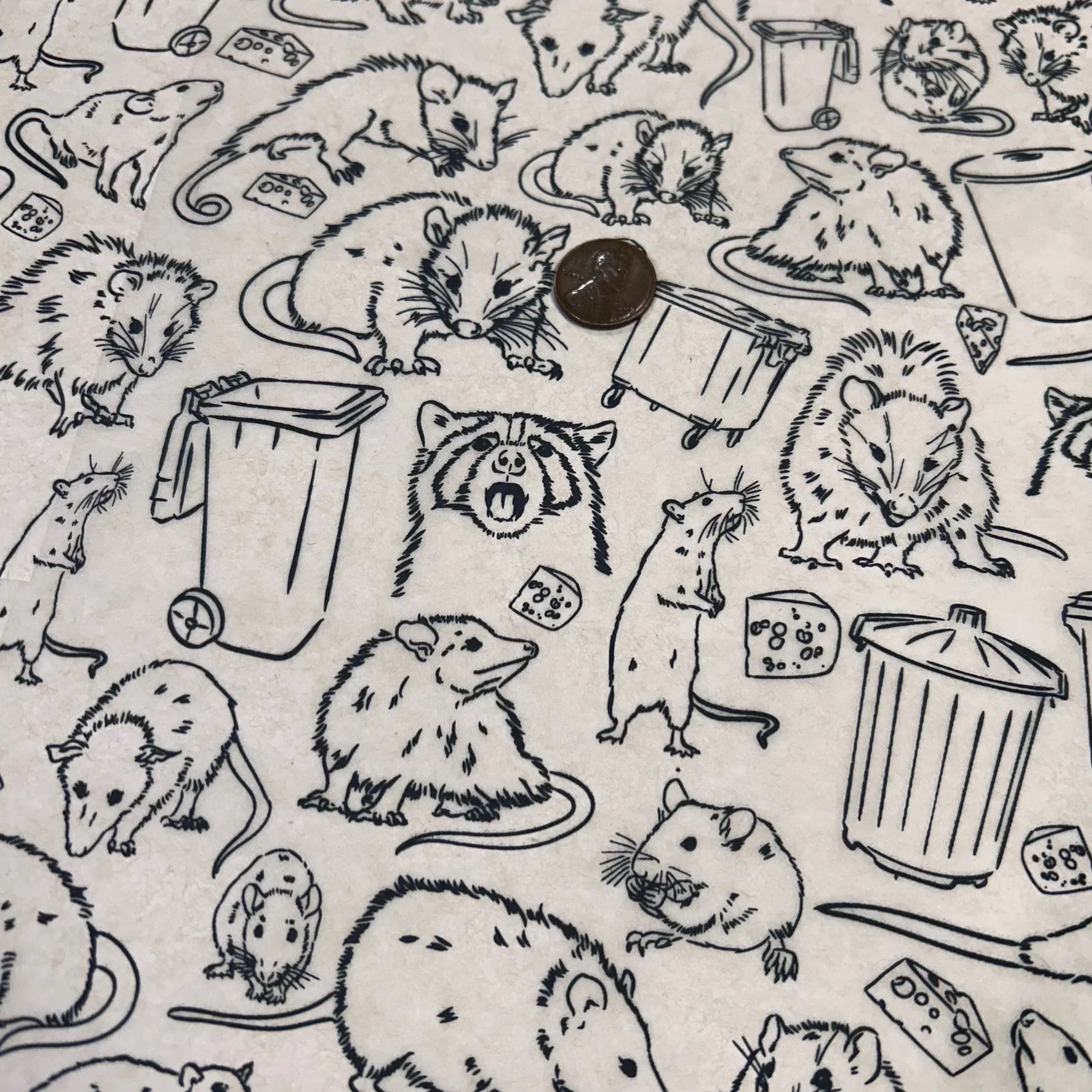 Garbage Critters Underglaze Transfer