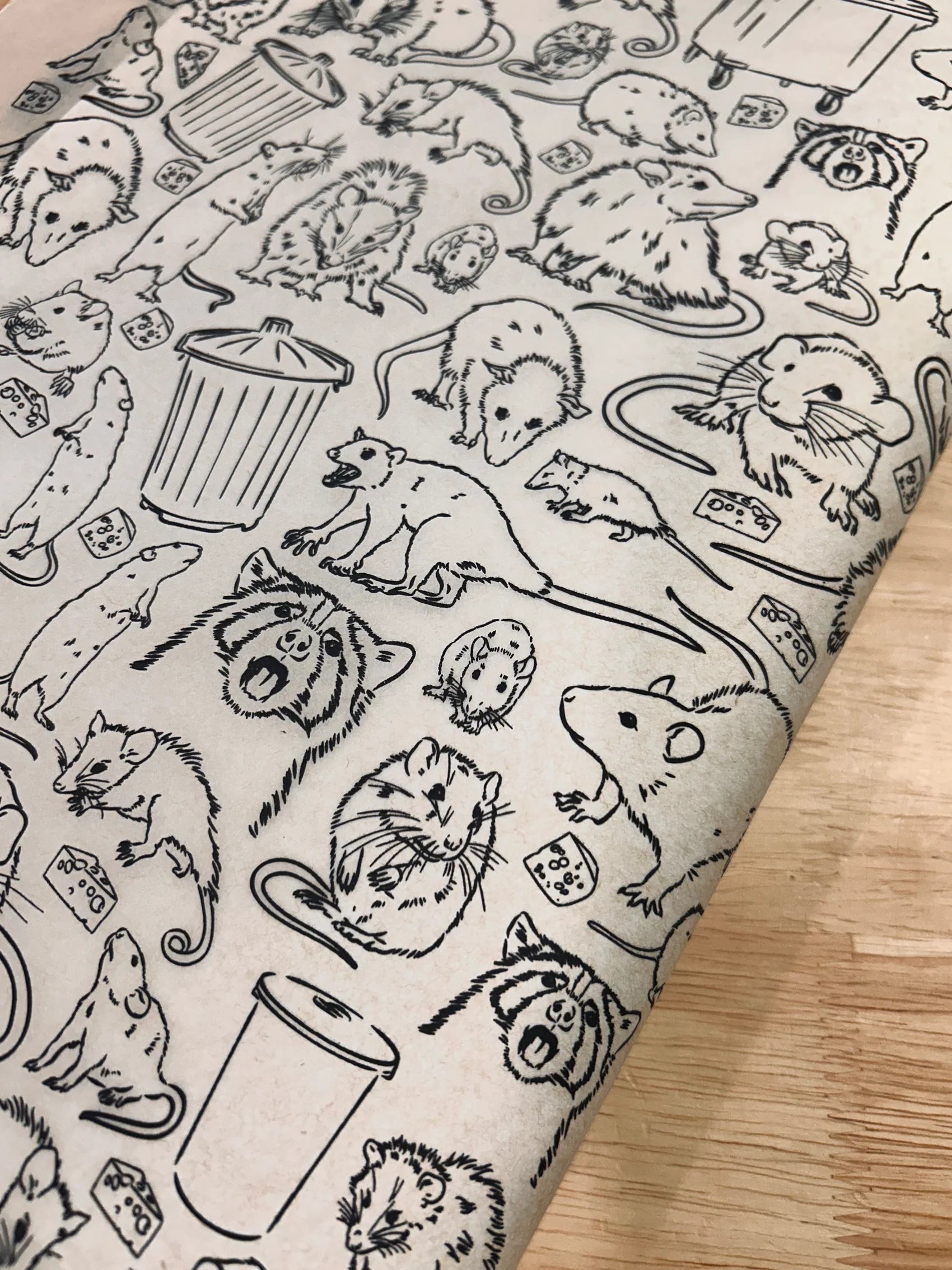 Garbage Critters Underglaze Transfer