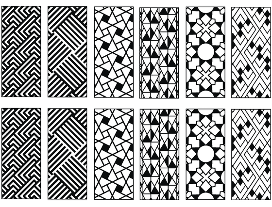 Geometric Rectangle Decals