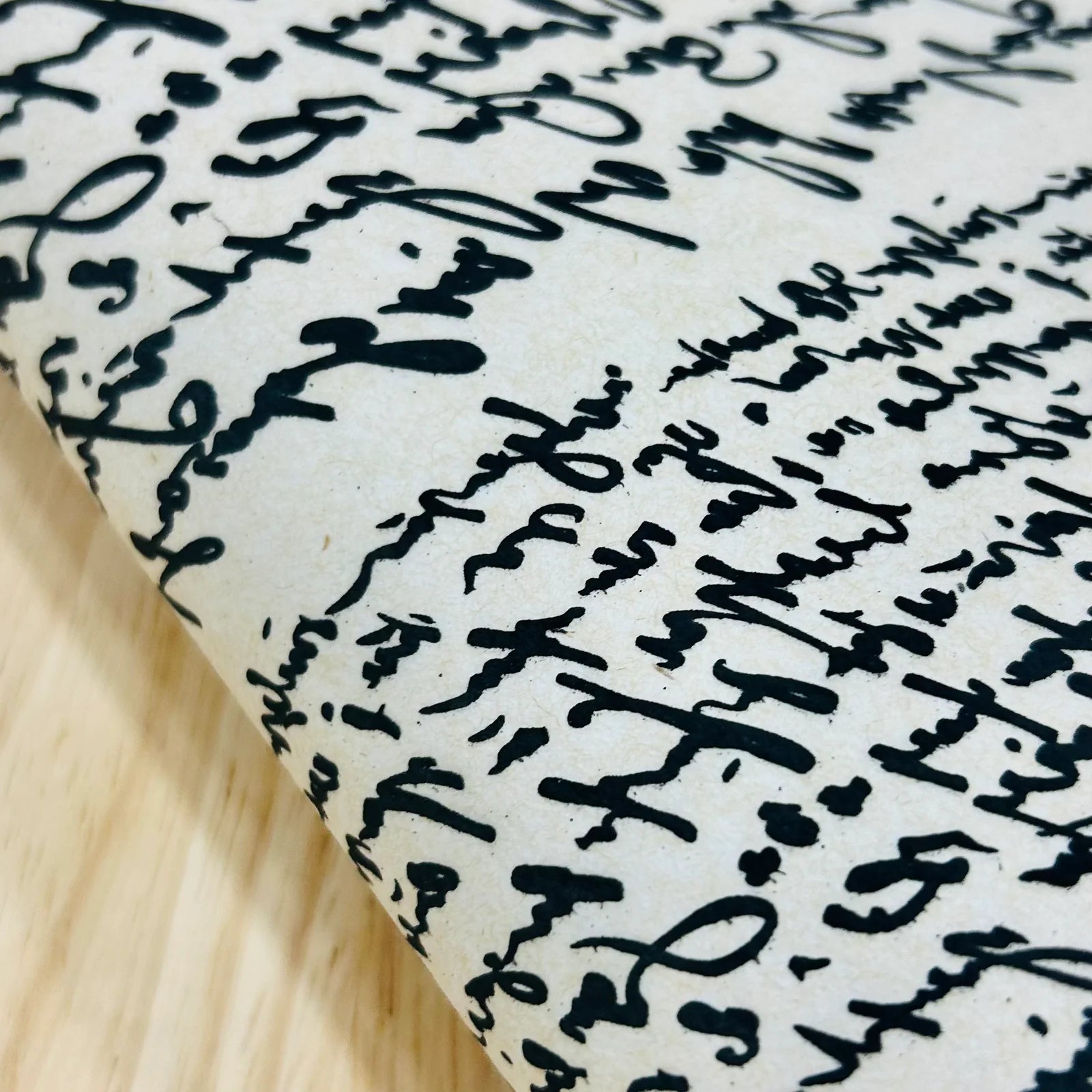 Cursive Underglaze Transfer