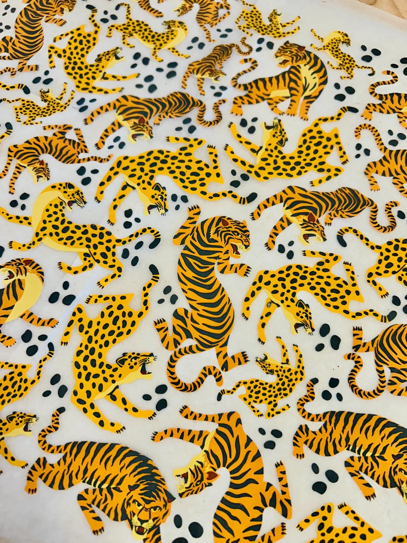 Jungle Tigers Underglaze Transfer