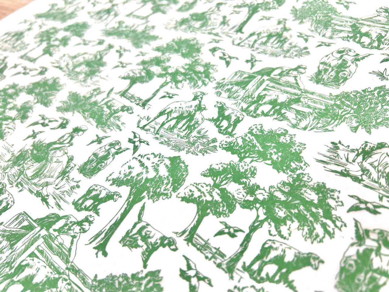 Countryside Toile Underglaze Transfer