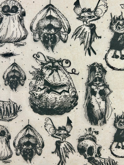 Monsters Halloween Underglaze Transfer
