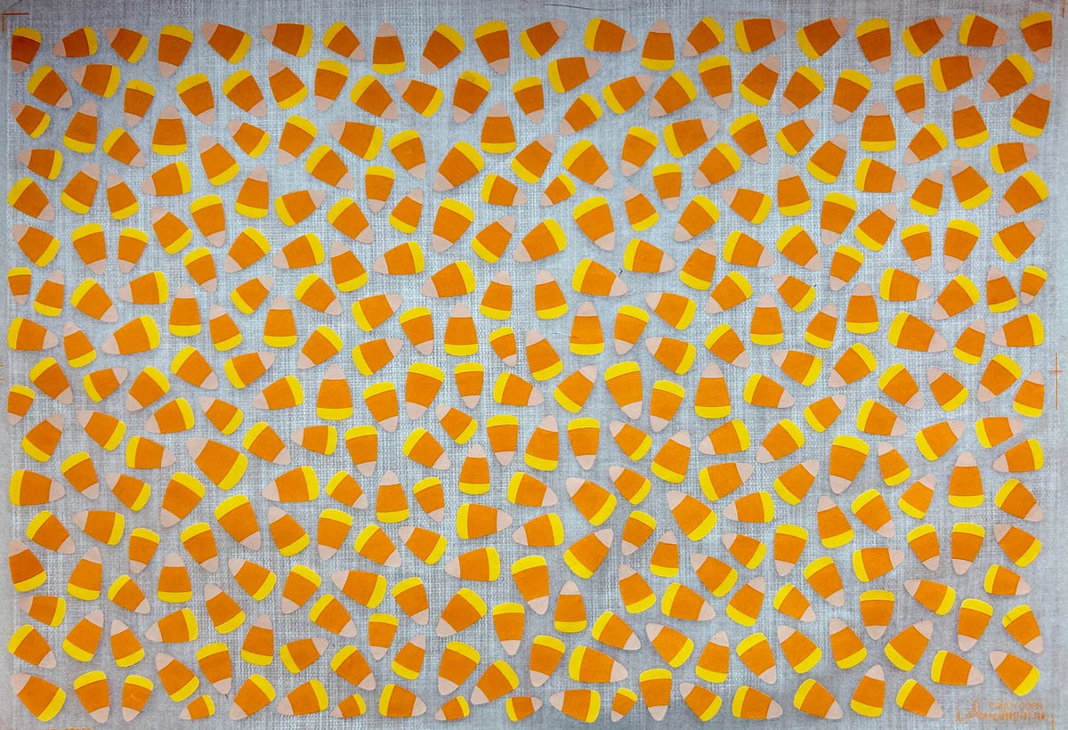 Candy Corn Halloween Underglaze Transfer