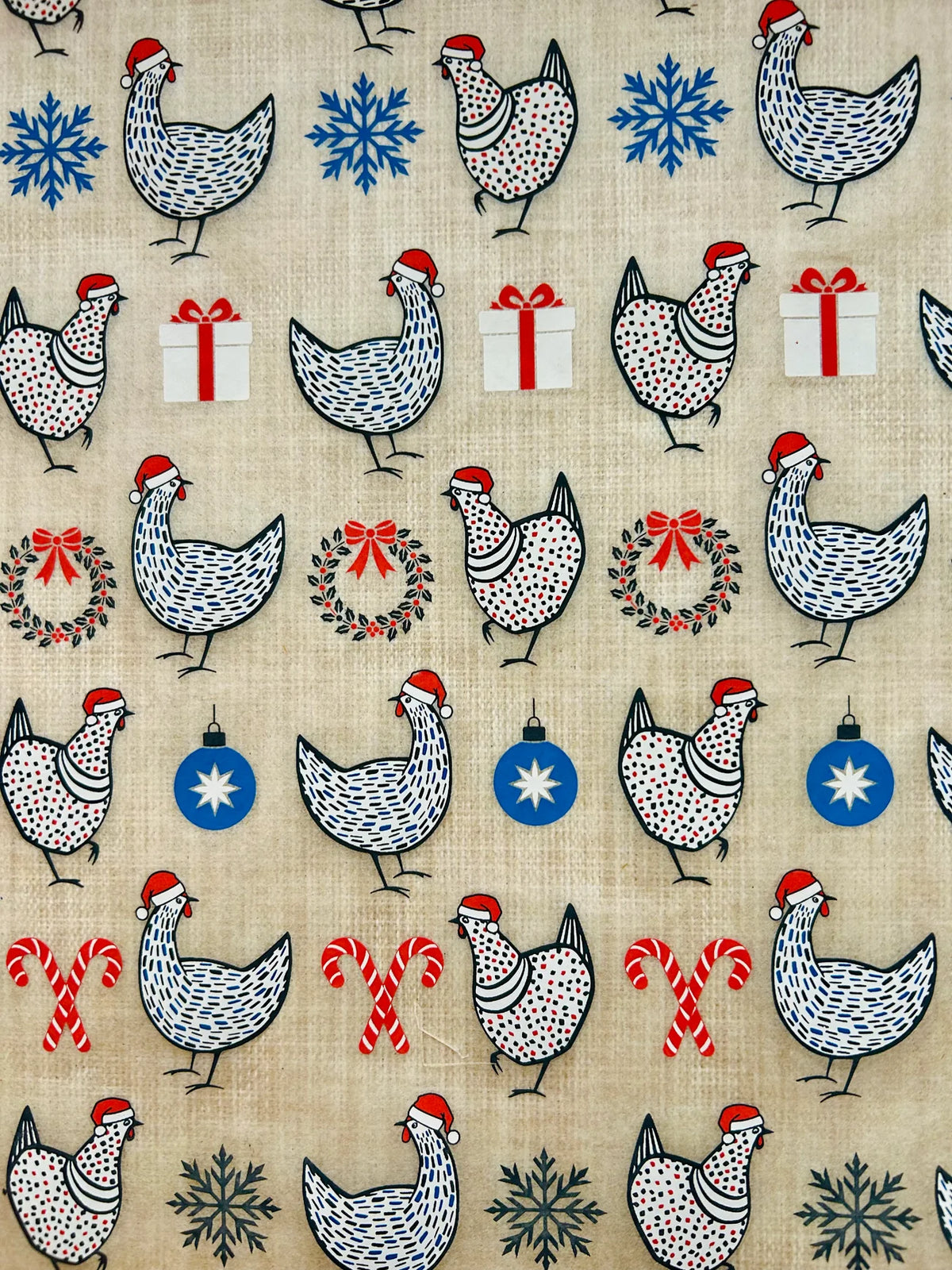 Christmas Chickens Underglaze Transfer