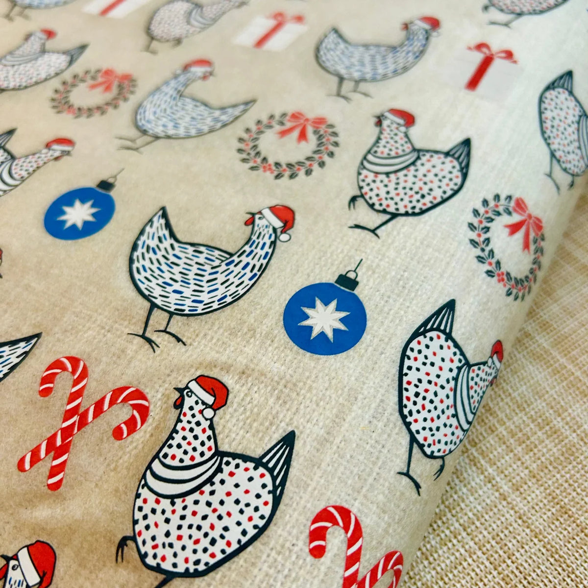Christmas Chickens Underglaze Transfer