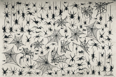Spiders Halloween Underglaze Transfer