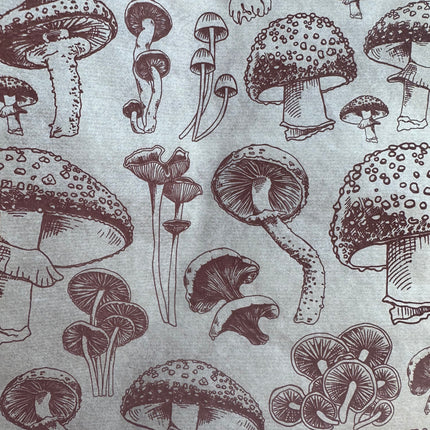 Mushrooms Natural Underglaze Transfer