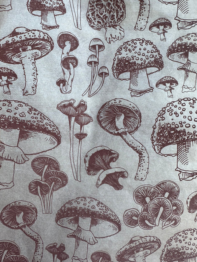 Mushrooms Natural Underglaze Transfer