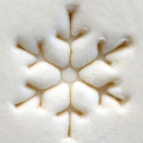 SCS-092 Snowflake - 1.5 cm Round Stamp