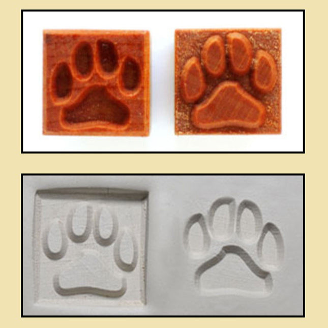 SSM-144  Medium Stamp Dog Paw Print