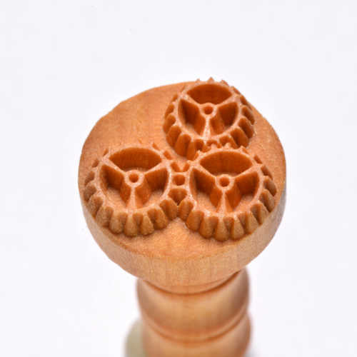 SCM-183 Triple Gears - 2.5 cm Round Stamp