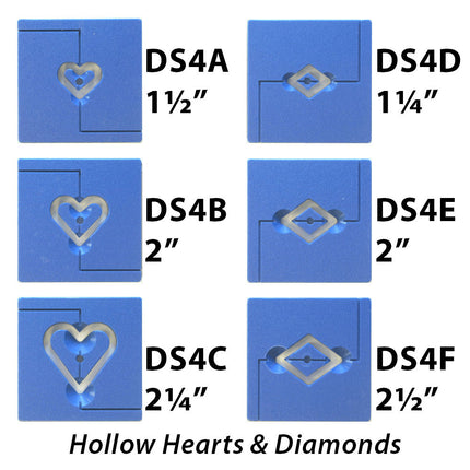 Hollow Hearts & Diamond Die Set