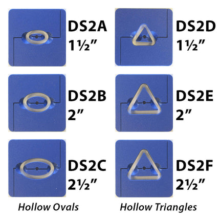 Ovals & Triangles Hollow Die Set