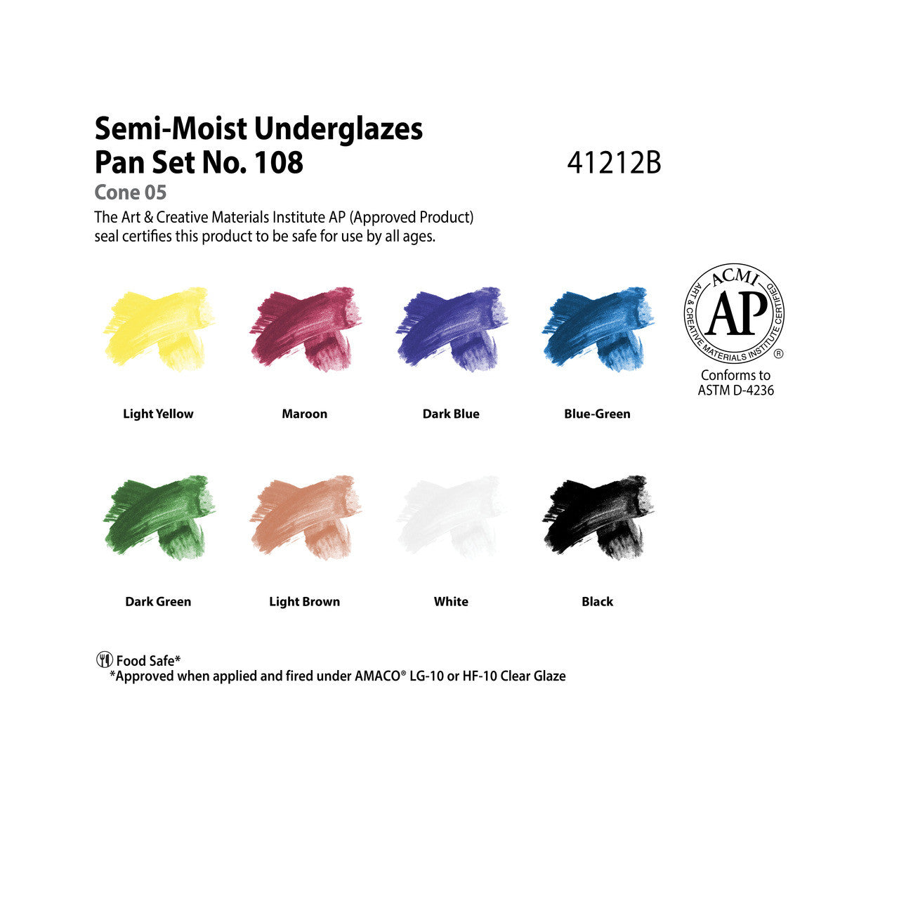 Semi-Moist Underglazes Set 108