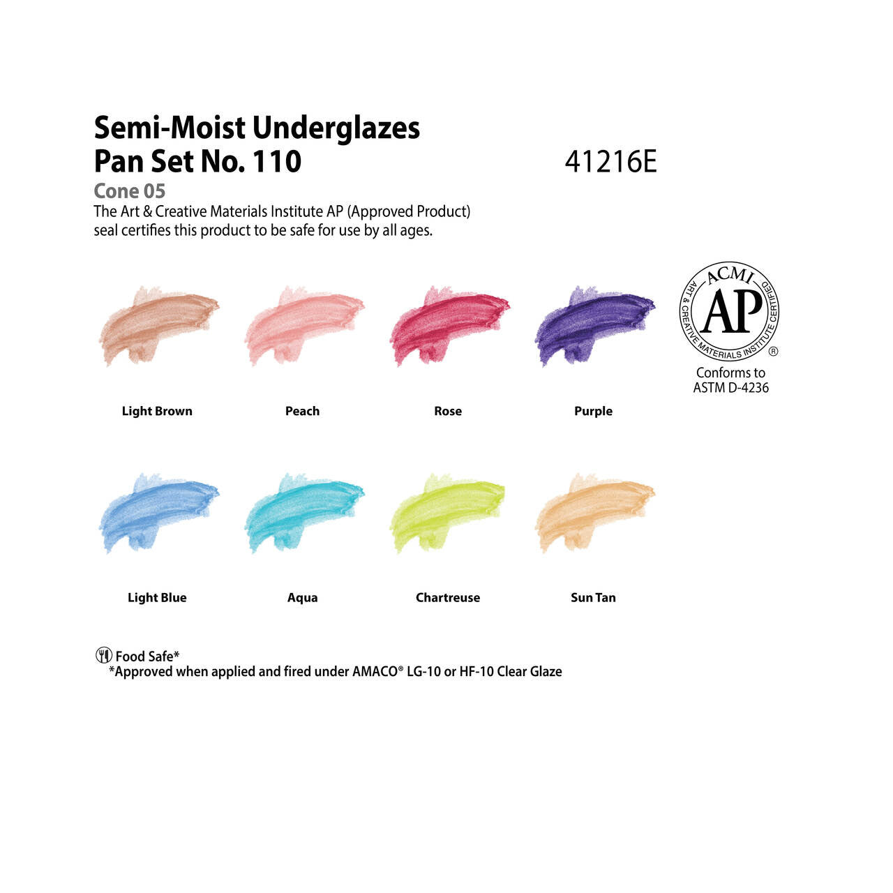Semi-Moist Underglazes Set 110