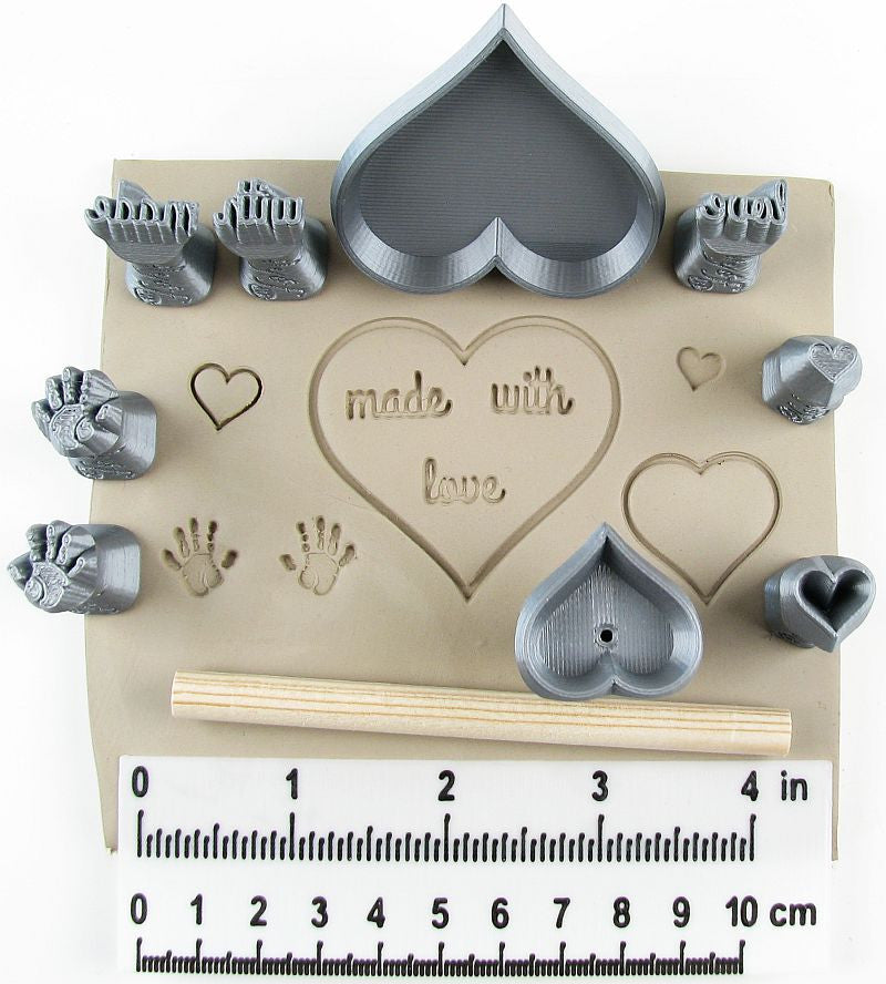 Hearts made with love set