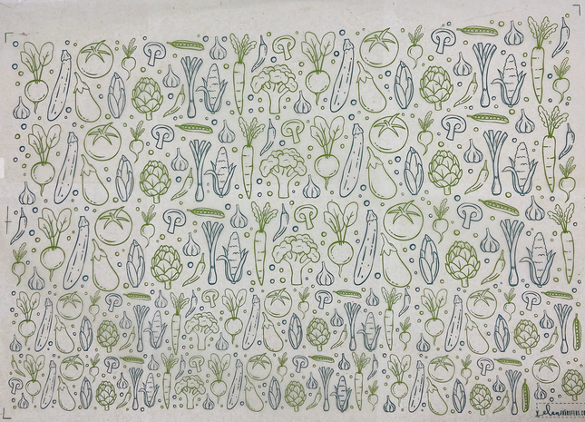 Vegetables Underglaze Transfer