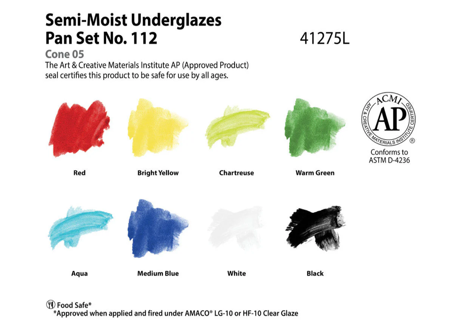 Semi-Moist Underglazes Set 112