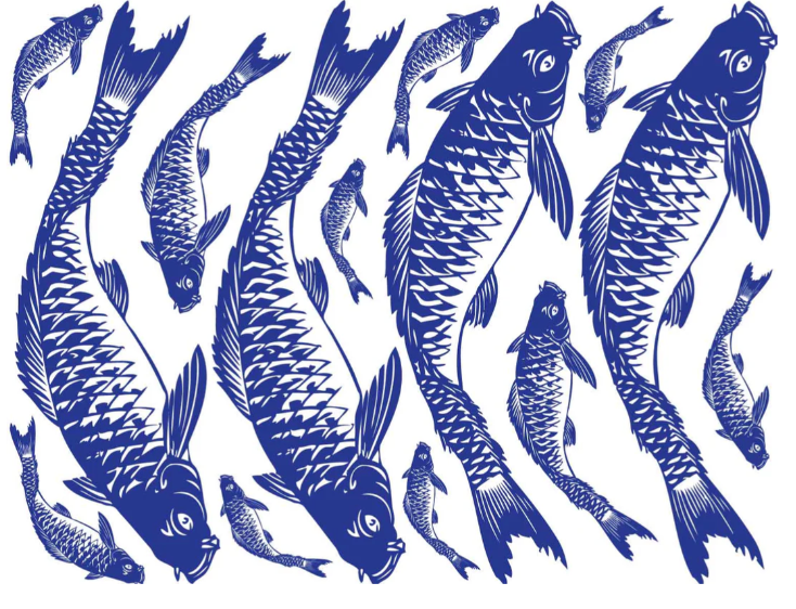 Cone 6 Koi Carp Fish Decal
