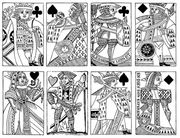 Cone 6 Antique French Playing Card Decal