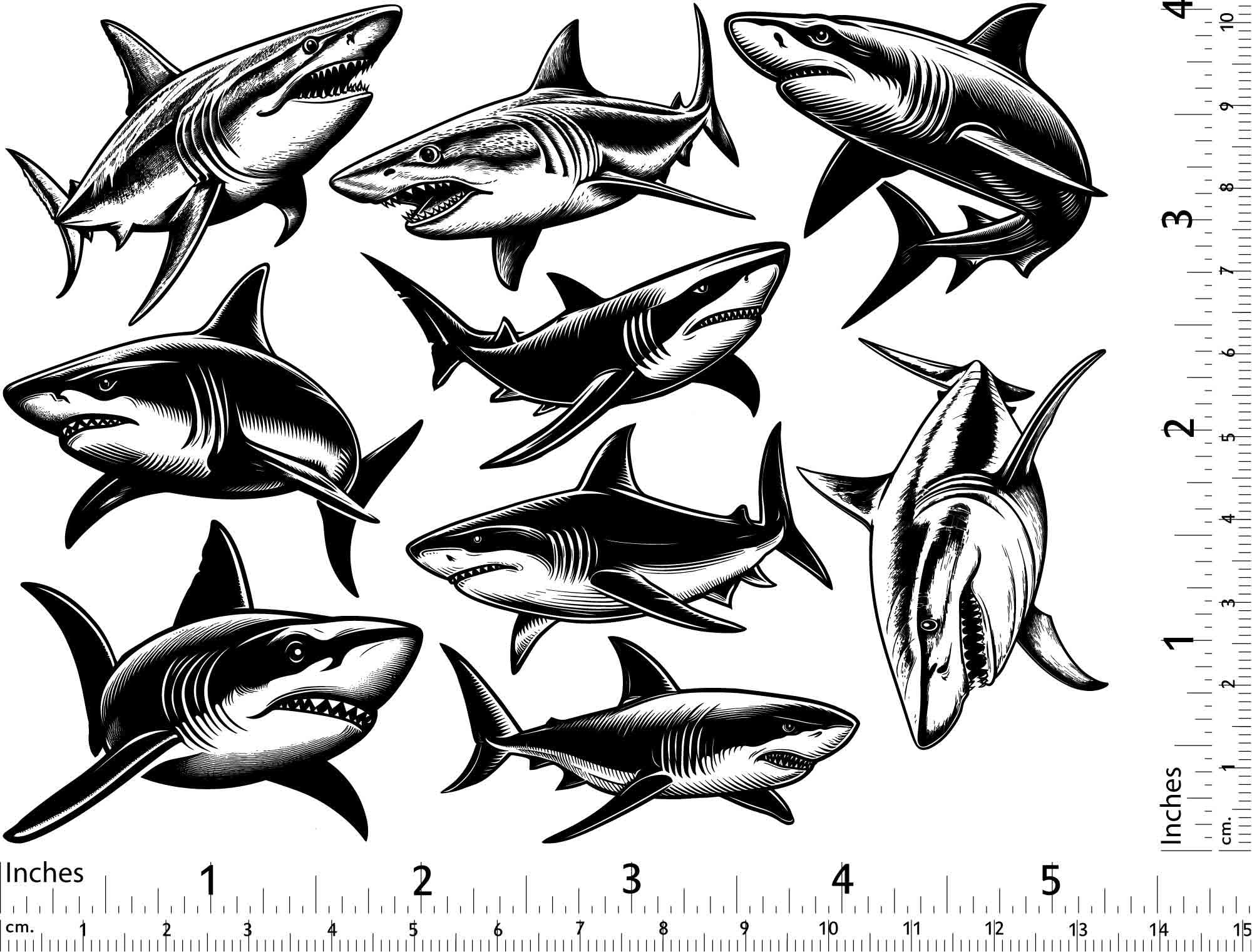 Shark Decals