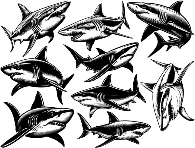 Shark Decals