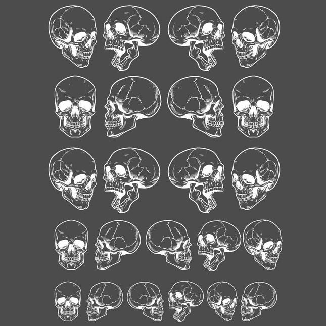 Skull Halloween Underglaze Transfer