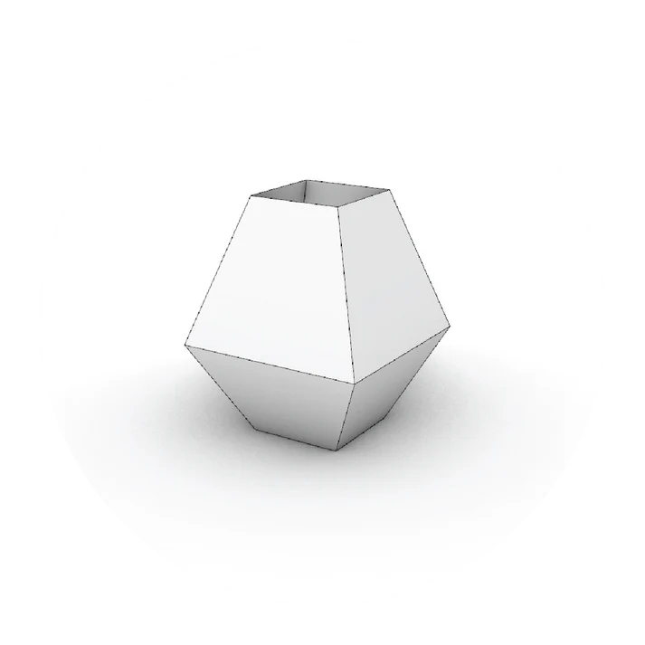 Square Vase Template