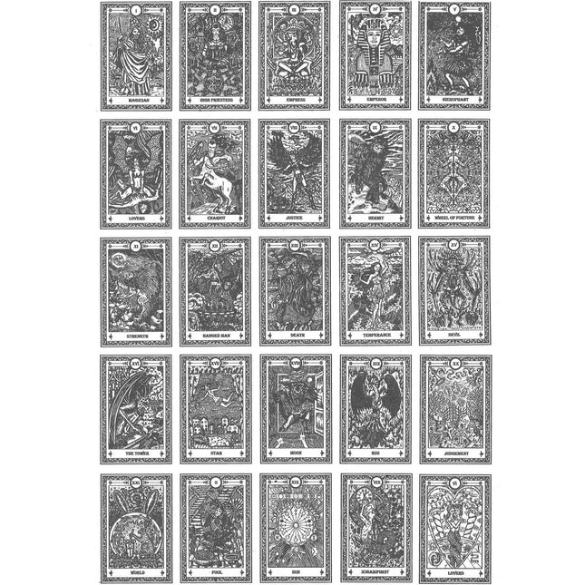 Tarot Cards Underglaze Transfer