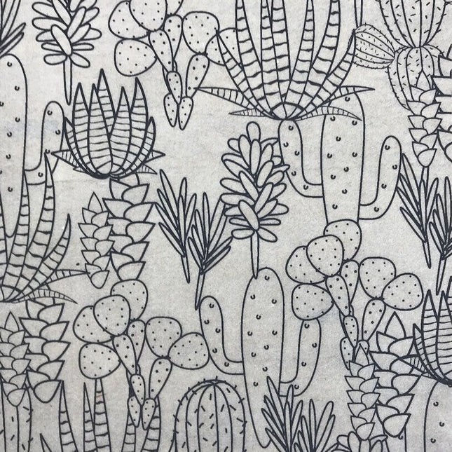 Cacti Underglaze Transfer