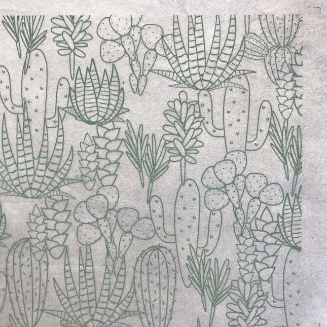 Cacti Underglaze Transfer