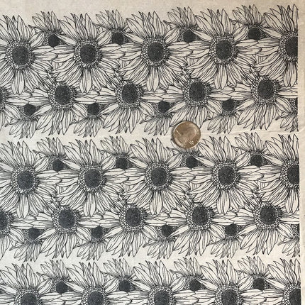 Sunflower Border Underglaze Transfer