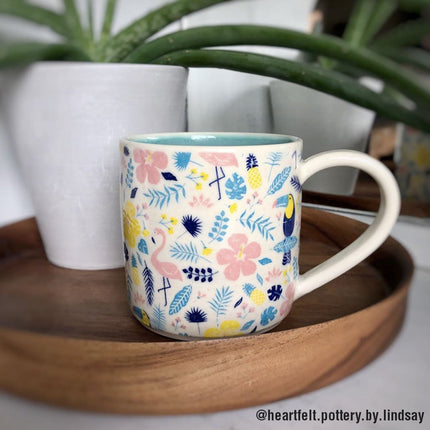 Summer Tropical Underglaze Transfer