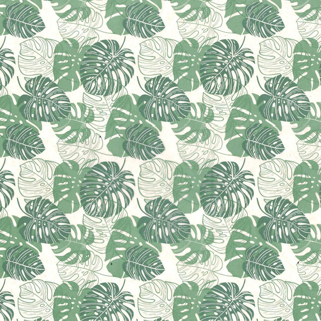 Monstera Oasis Underglaze Transfer