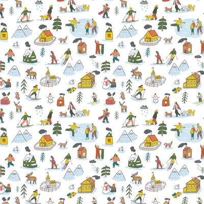 Winter Village Underglaze Transfer