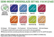 Semi-Moist Underglazes Set 110