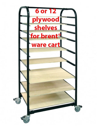 Brent Ware Cart Shelves -  Set Of 12