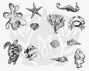 Sea Life Silkscreen