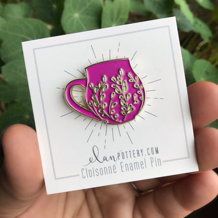 Pins - Tree Carved Mug - Magenta