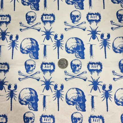 DC10020B Skulls & Spiders Pattern Underglaze Transfer